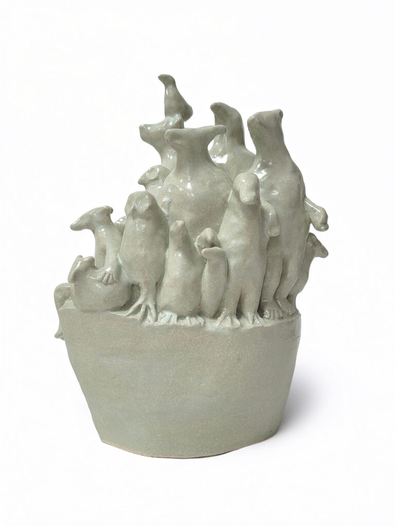 'Holding Together', glazed stoneware, 25 x 18 x 14 cms