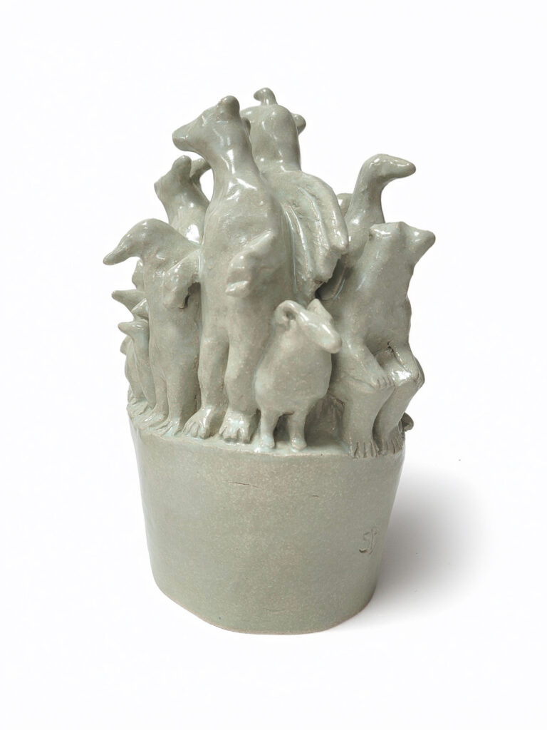 'Holding Together', glazed stoneware, 25 x 18 x 14 cms