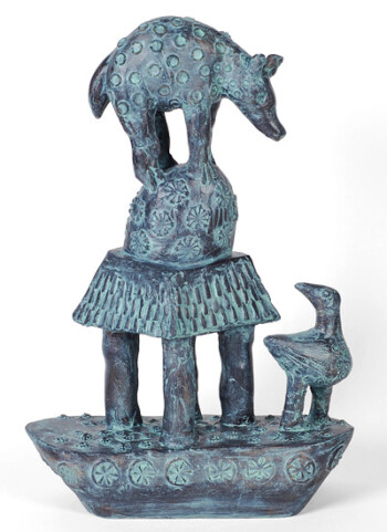 'Becalmed' - bronze - 31 x 21 x 12 cms