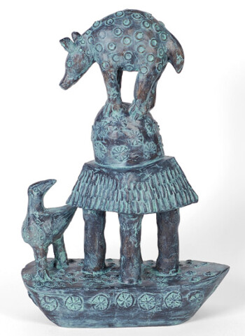 'Becalmed' - bronze - 31 x 21 x 12 cms