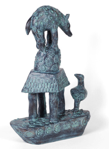 'Becalmed' - bronze - 31 x 21 x 12 cms
