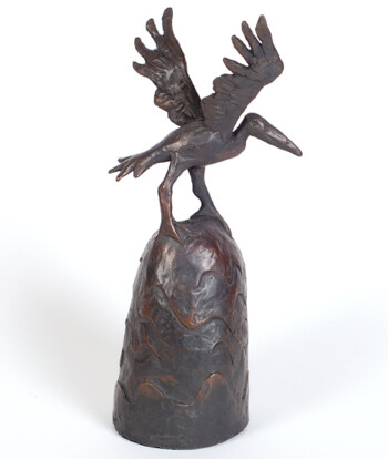 'Rockbird' - bronze - 22 x 10 x 10 cms