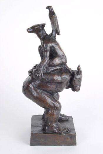 'Waiting' - bronze, edition of 10 - 54 x 30 x 23 cms