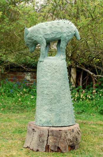 'Cub' - bronze resin - 101 x 55 x 30 cms