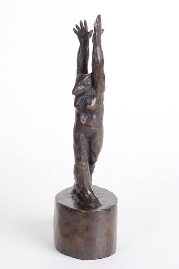 'Present and Open' - bronze, edition of 10 - 27 x 14 x 8 cms