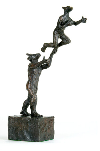 'Reaching' - bronze, edition of 10 - 27 x 17 x 6 cms