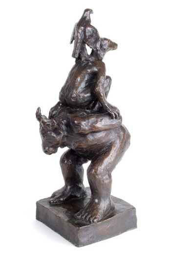 'Waiting' - bronze, edition of 10 - 54 x 30 x 23 cms